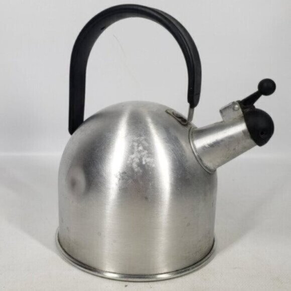 Vintage Ikea Aluminum Whistling Tea Kettle Stove Top Camping - Picture 3 of 14